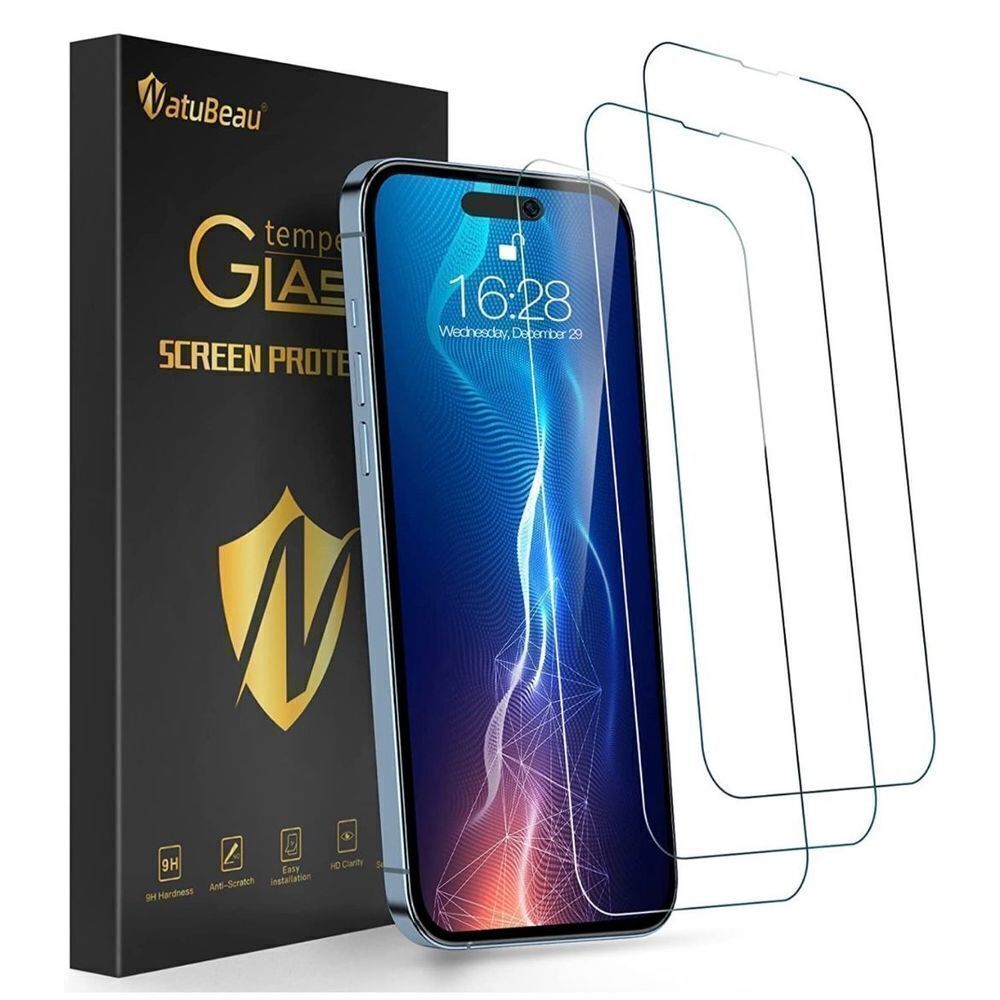 NWT 3 Pack Compatible with iPhone 14 Pro Max Screen Protector
